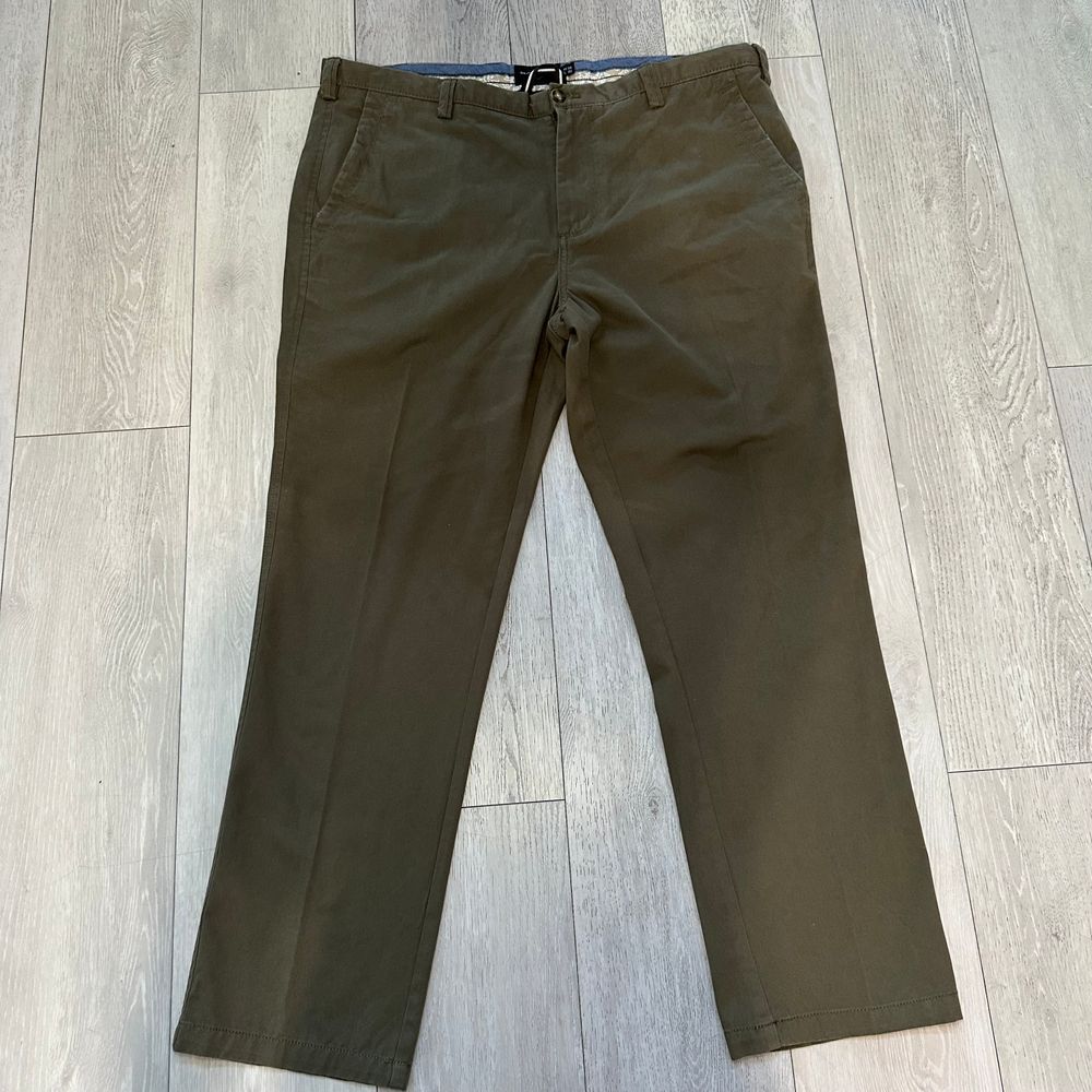 Black Brown 1836 mens trousers pants business casual chinos green size 38x30